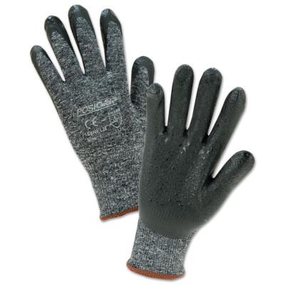 West Chester Nitrile Coated Gloves, Small, Black/Gray, 9 in, Palm Coated, 715SNFLB/S
