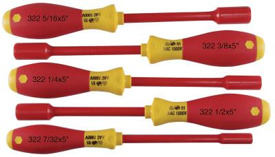 Wiha® Tools Insulated Tool Sets, Hex, Inch, 5 per set, 32292