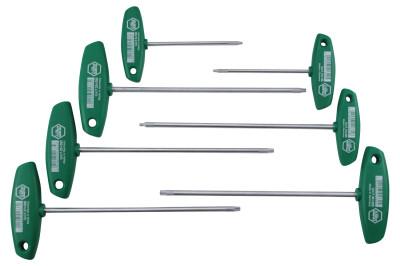Wiha® Tools 7-PC T-HANDLE TORX SETT9 T10 T15, 36492