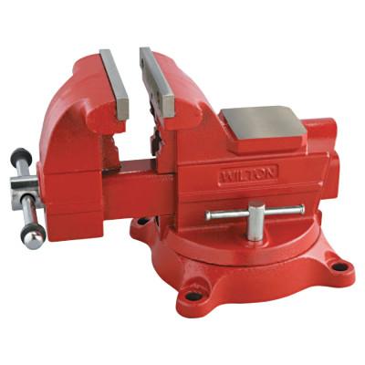 JPW Industries Utility Bench Vise, 8 in Jaw Width, 4-1/2 in Throat Depth, 360° Swivel, 28816