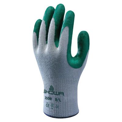 SHOWA® Atlas Fit 350 Nitrile-Coated Gloves, Small, Gray/Green, 350S-07