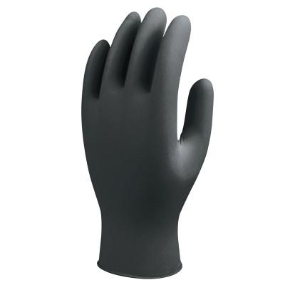SHOWA® 7700 Series Nitrile Gloves, Nitrile, 4 mil, Large, Black, 7700PFTL