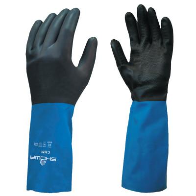SHOWA® CHM Series Gloves, Medium, Black/Blue, CHMM-08