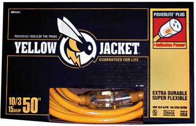 Woods Wire Yellow Jacket Power Cord, 50 ft, 2805