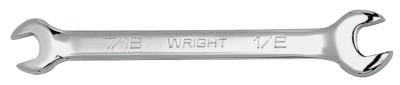 Wright Tool Full Polish Open End Wrench, 5/16-in x 3/8-in, 5-1/8-in L, 1312