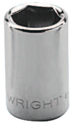 Wright Tool 1/4" Dr. Standard Sockets, 1/4 in Drive, 1/4 in, 12 Points, 2108