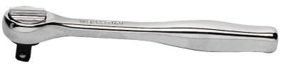 Wright Tool 1/4" Drive Ratchets, Round, 4 3/4 in, Chrome, Contour Grip, 2426