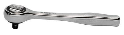 Wright Tool 1/4" Drive Ratchets, Round, 5 1/4 in, Chrome, Contour Grip, 2492