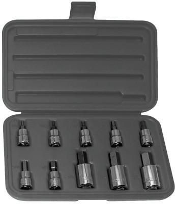 Wright Tool 10 Piece Socket Bit Sets, 3/8 in-1/2 in, 311