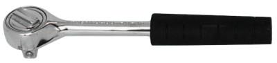 Wright Tool 3/8" Drive Ratchets, Round, 7 1/32 in, Chrome, Nitrile Grip, 3400