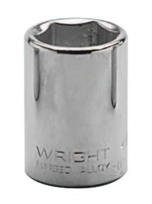 Wright Tool 1/2" Dr. Standard Sockets, 1/2 in Drive, 1/2 in, 6 Points, 4016