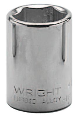 Wright Tool 1/2" Dr. Standard Sockets, 1/2 in Drive, 1 1/8 in, 6 Points, 4036