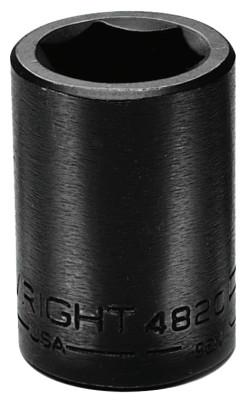 Wright Tool 1/2" Dr. Standard Impact Sockets, 1/2 in Drive, 36 mm, 6 Points, 48-36MM