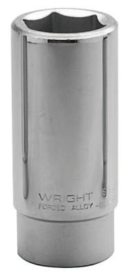 Wright Tool 3/4" Dr. Deep Sockets, 3/4 in Drive, 1 5/16 in, 6 Points, 6542