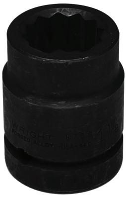 Wright Tool 1" Dr. Standard Impact Sockets, 1 in Drive, 23 mm, 6 Points, 88-23MM