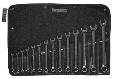 Wright Tool 14 Pc. Combination Wrench Sets, 12 Points, Inch, Full Polish, 914