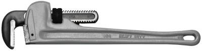Wright Tool Aluminum Straight Pipe Wrenches, 90° Head Angle Open Side, 18 in, 9R31100