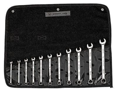 Wright Tool 11 Pc Combination Wrench Sets, 12 Points, Metric, Full Polish, 950