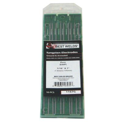 ORS Nasco Tungsten Electrode, Pure Ground, 7 in, Size .040, 0407G