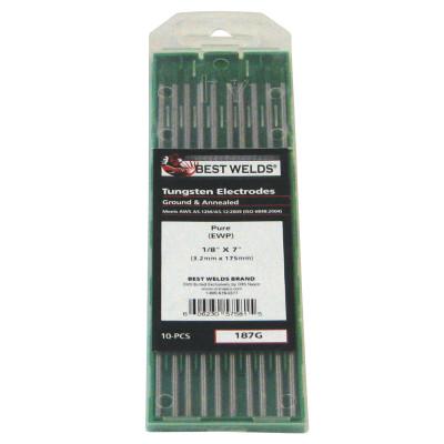 ORS Nasco Tungsten Electrode, Pure Ground, 7 in, Size 1/8, 187G