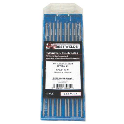 ORS Nasco Tungsten Electrode, 2% Lanthanated, 7 in, Size 1/8, 187GL2