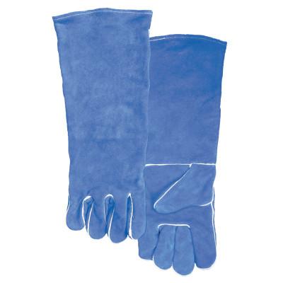 Best Welds Welding Gloves, Split Cowhide, Large, Blue, 56523