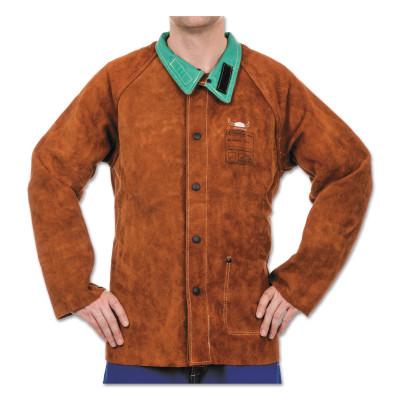 Best Welds Split Cowhide Leather Jacket, X-Large, Lava Brown, 1200-XL