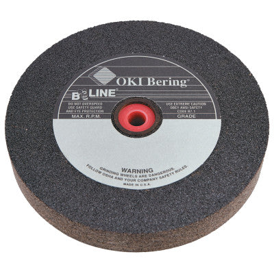 B-Line Straight Resinoid Wheel, 7 in dia, 1 in Thick, 1 in Arbor, Medium Grit, T1, 711M