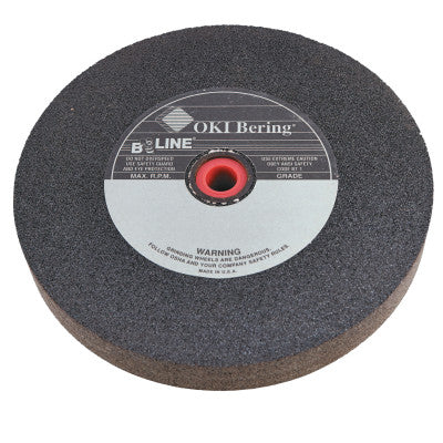 B-Line Straight Resinoid Wheel, 8 in dia, 1 in Thick, 1 in Arbor, Medium Grit, T1, 811M