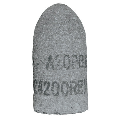 B-Line Cone, 1-1/2 in dia, 3 in Thick, 5/8 in-11 Arbor, 24 Grit, Alum Oxide, T16, C1615305