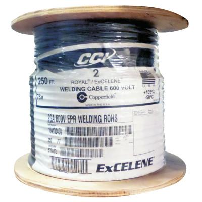 ORS Nasco Welding Cable, 4 AWG, 1,000 ft, Black, 4-1000