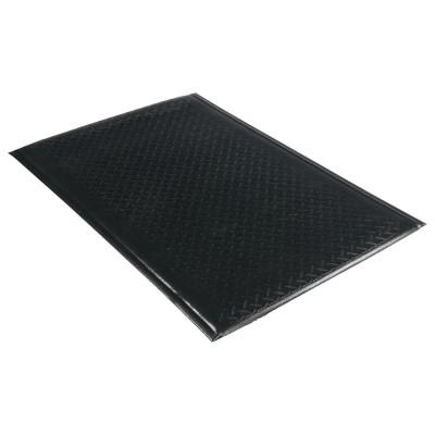 MILLENNIUM MAT COMPANY Soft Step Supreme Anti-Fatigue Floor Mat, 24 x 36, Black, 24020301DIAM