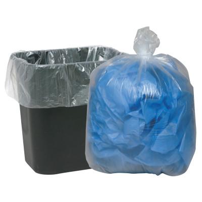 WEBSTER INDUSTRIES Clear Low-Density Can Liners, 16gal, .6mil, 24 x 33, Clear, 243115C