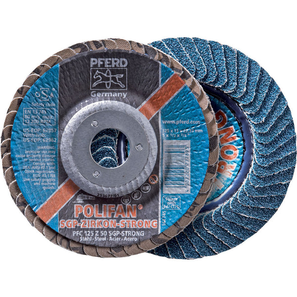 PFERD Polifan Type 27 4-1/2" Flap Disc - AMMC
